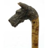 A Swaine & Adeney Scottish terrier's head walking stick