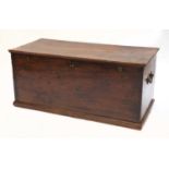 A large elm blanket box,