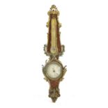 A French Louis XV-style kingwood barometer,