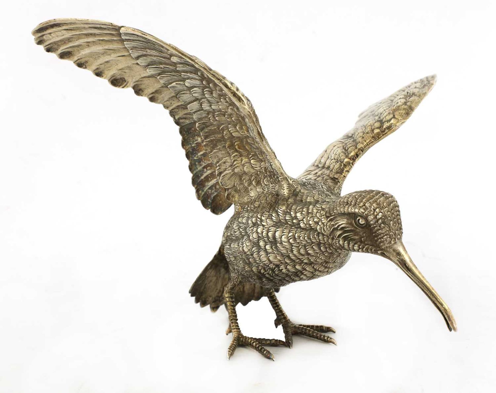 A Continental silver model of a woodcock, - Image 2 of 21