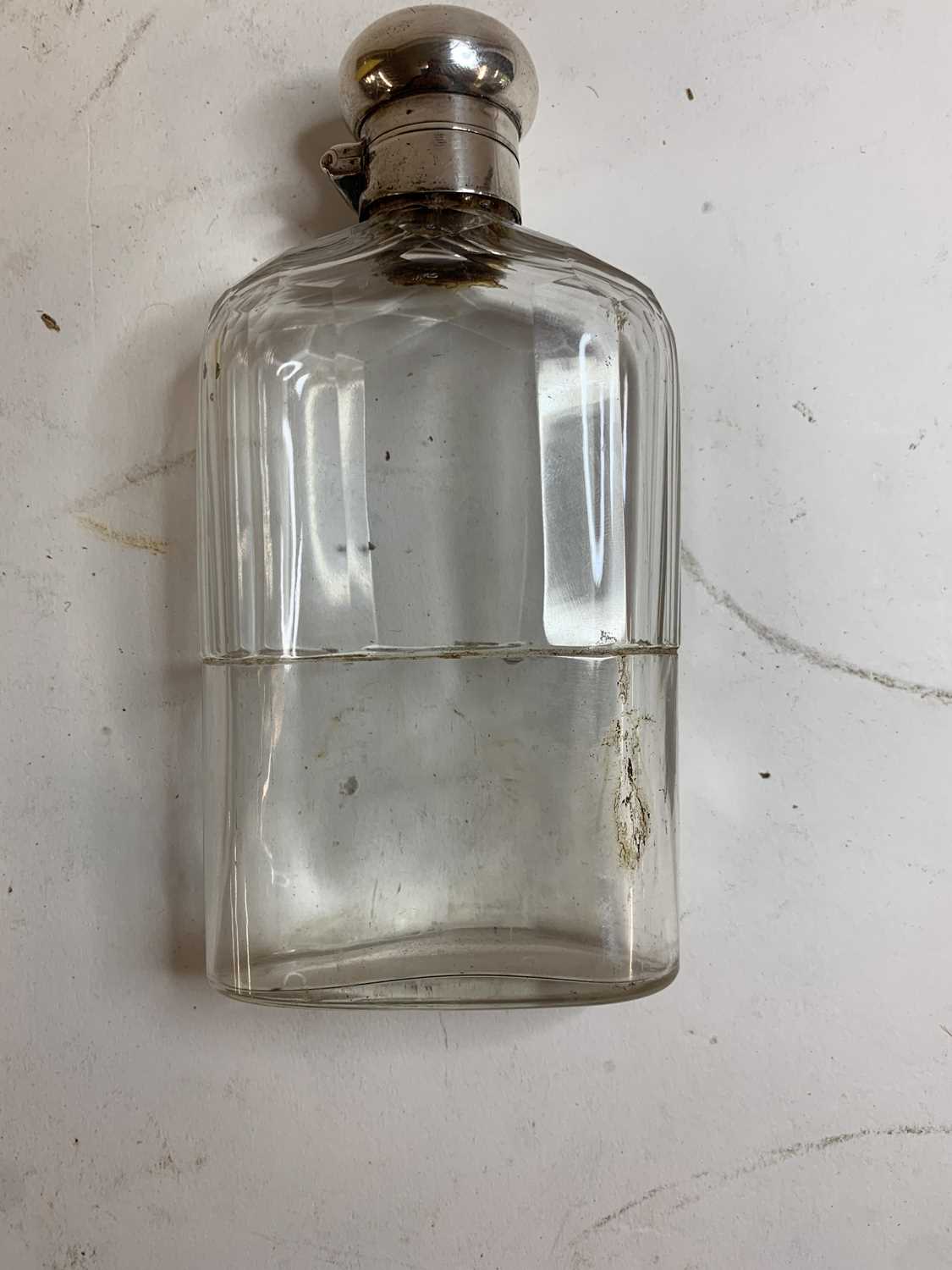 An Edwardian cut-glass and silver-mounted hip flask, - Image 16 of 21