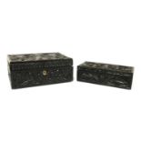 A Ceylonese ebony workbox,