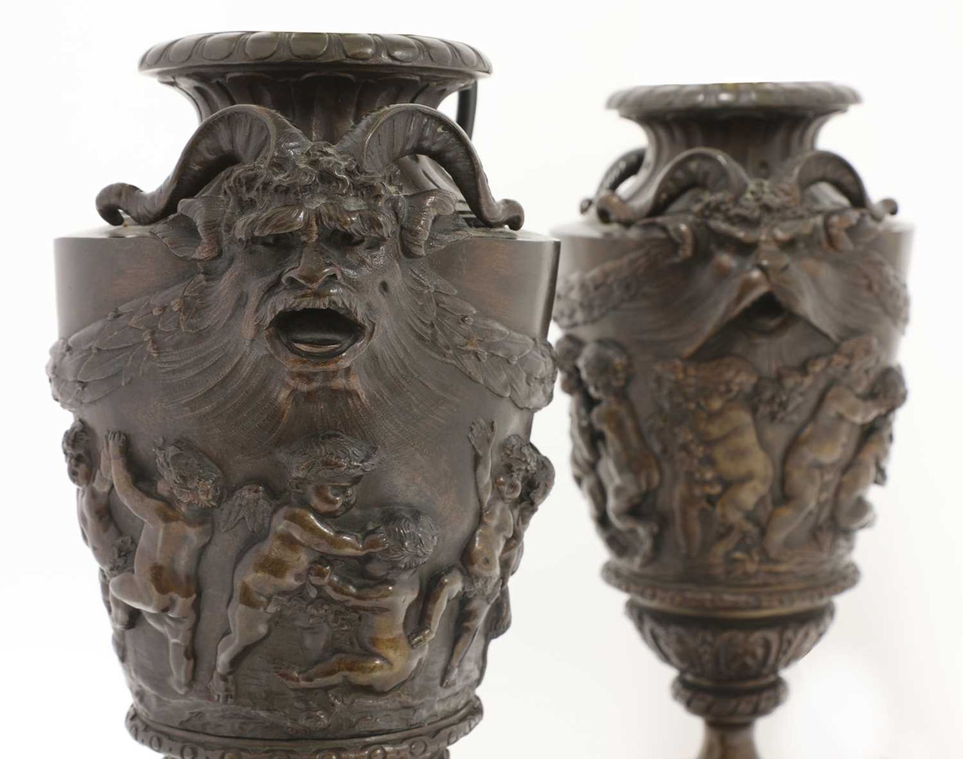 A pair of bronze table lamps, - Image 3 of 4