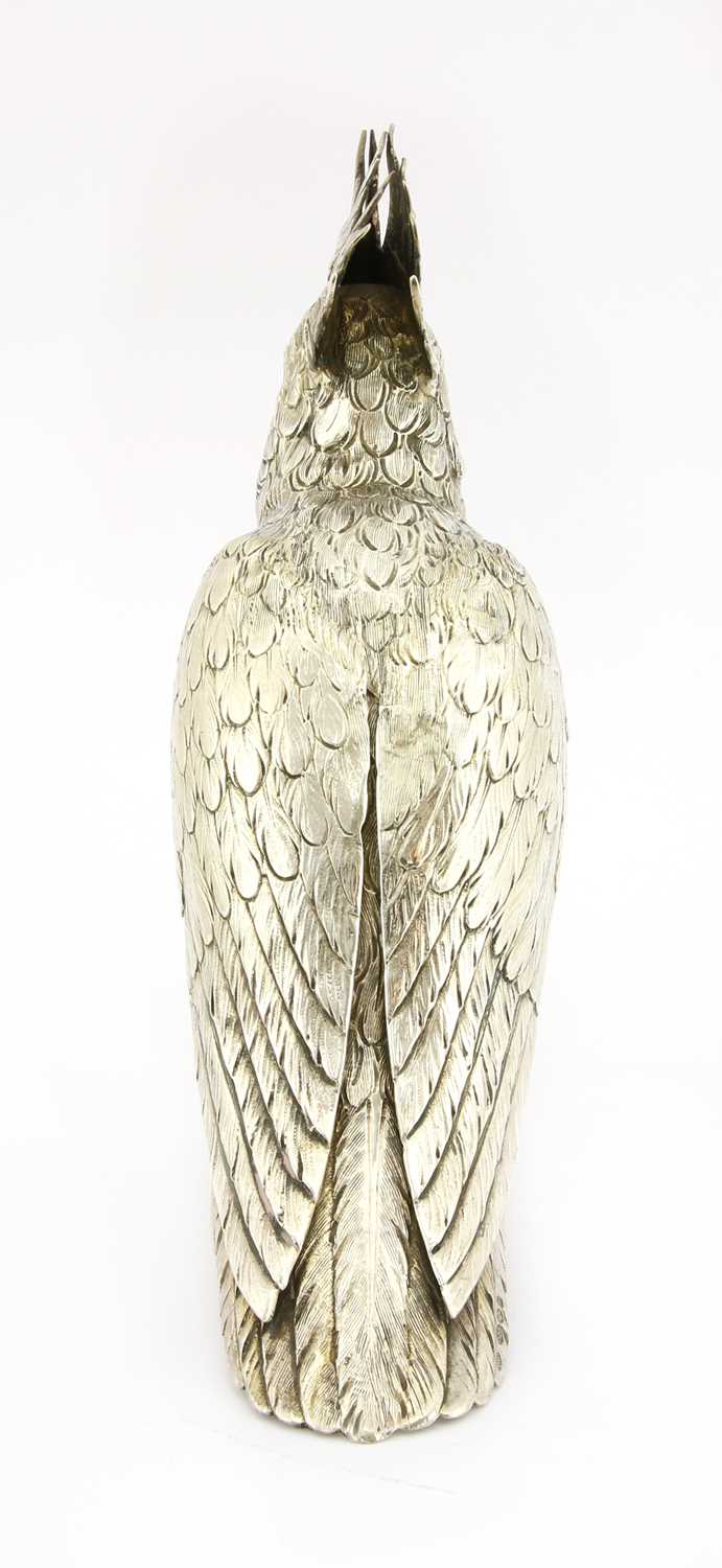 A Continental silver model of a cockatoo, - Image 4 of 4