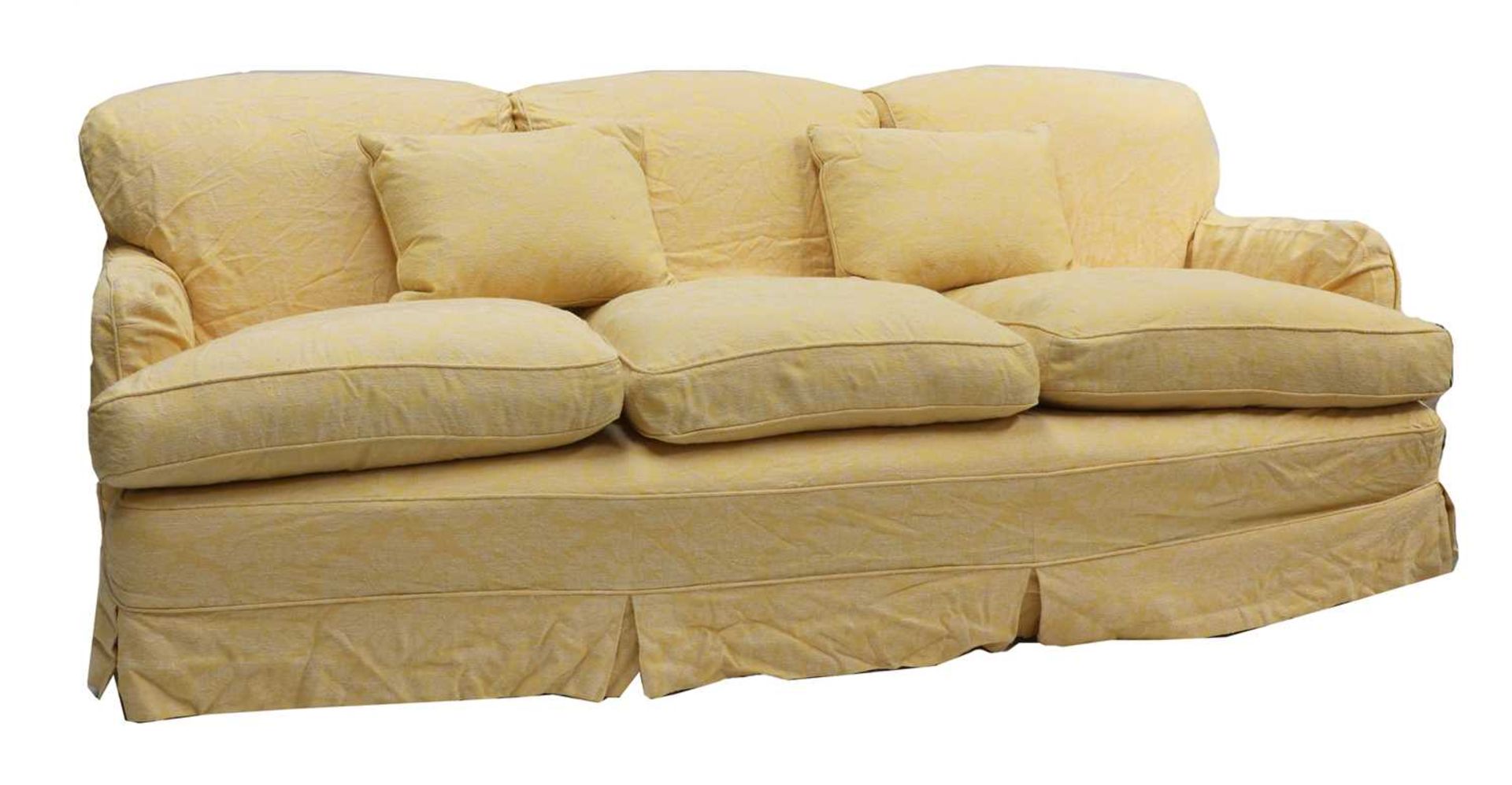 A pair of three seater sofas, - Image 2 of 7