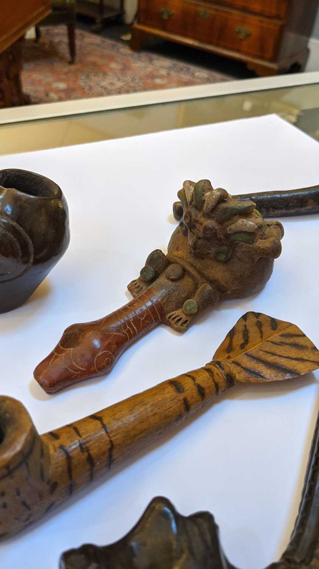 A collection of Central and South American pipes and bowls, - Image 8 of 15