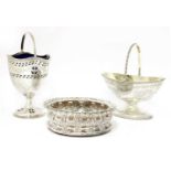 Two Victorian silver sugar baskets,