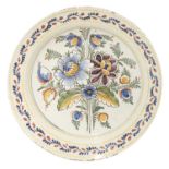 A French faience charger,