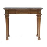 A French mahogany and gilt-metal mounted console table