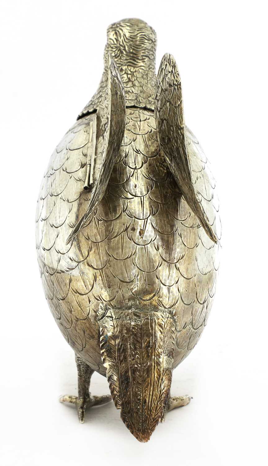 A large silver model of a partridge, - Image 3 of 17