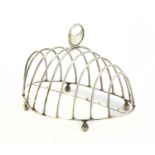 A George III silver oval eight-division toast rack,