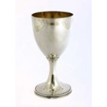 A George III silver goblet,