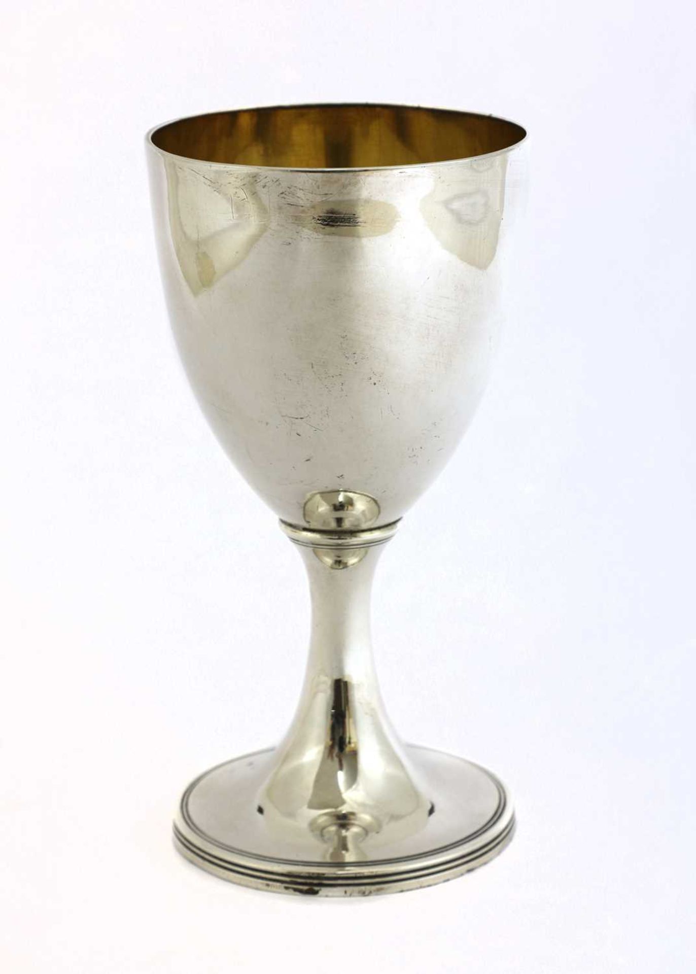 A George III silver goblet,