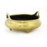 A Chinese gilt-bronze censer,