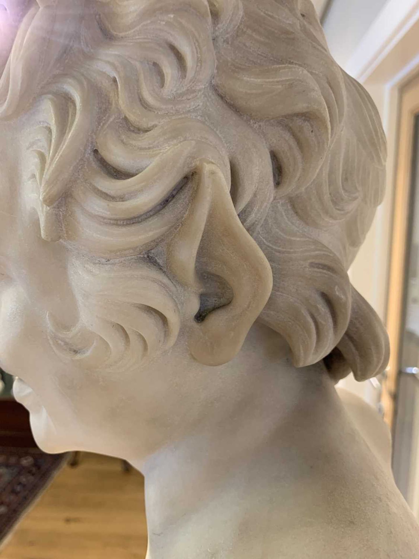 An Italian carved marble bust, - Bild 9 aus 23