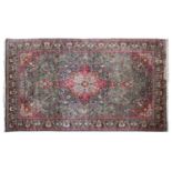 A very large Indian hand-knotted carpet,