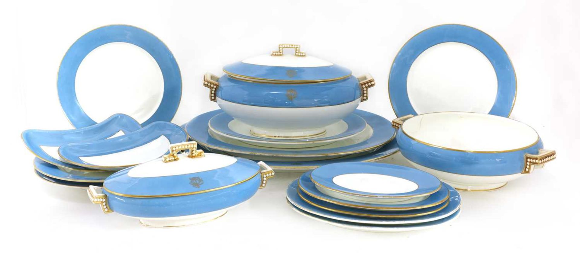 An extensive Brown, Westhead, Moore & Co. part dinner service,