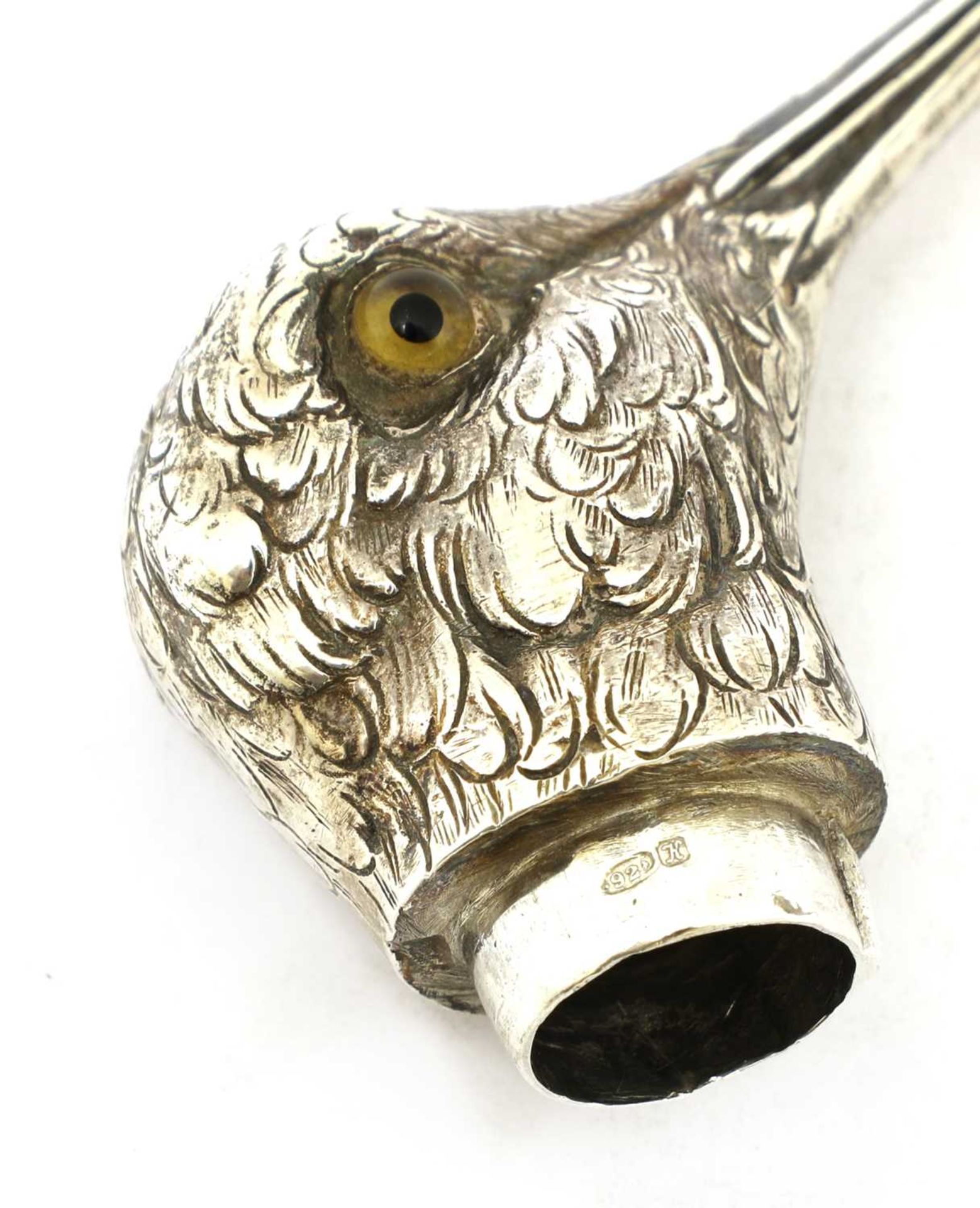 A Continental silver model of a jack snipe, - Bild 6 aus 6