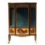 A French Transitional-style kingwood and ormolu mounted vitrine,