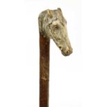 A Swaine-Brigg horse's head walking stick,