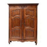 A French provincial oak armoire,
