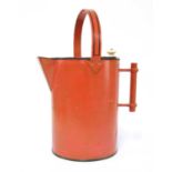 A Perry & Co. toleware hot water jug,