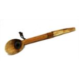 A rare mammoth ivory pipe,