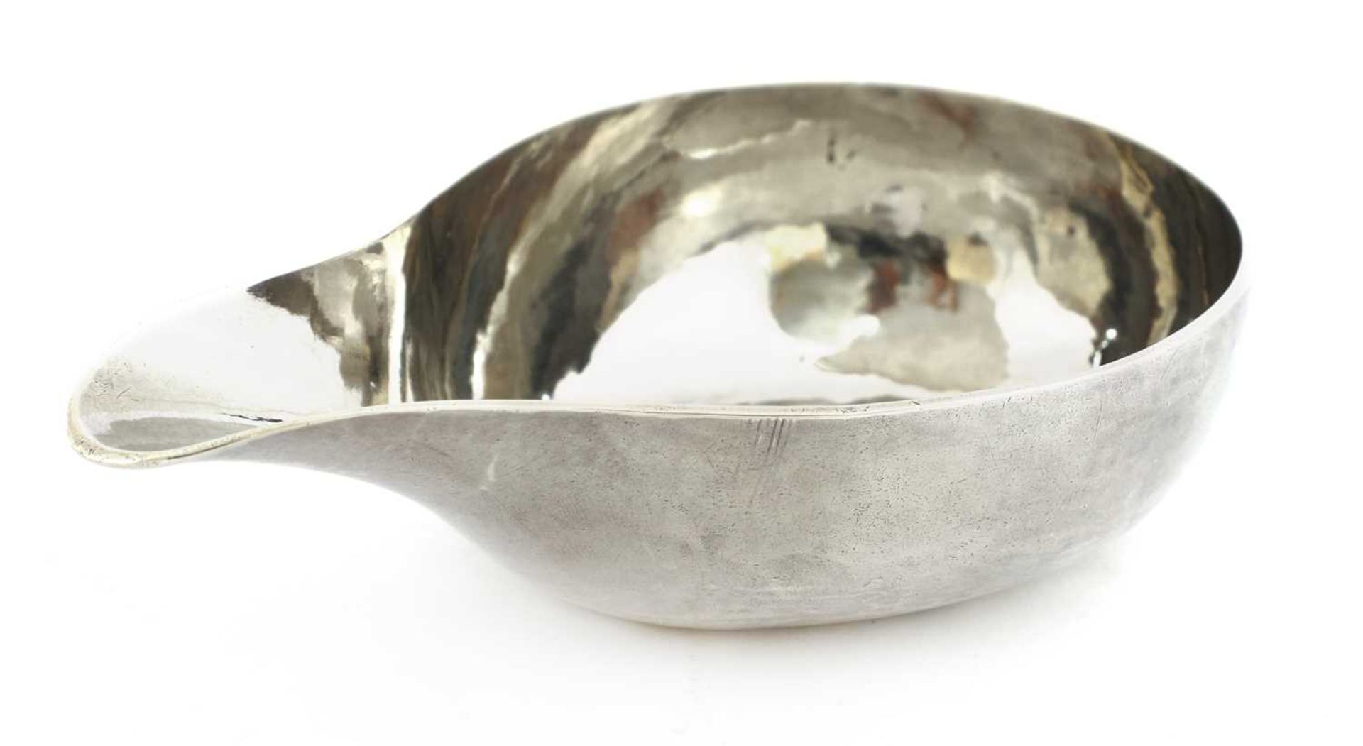 A George II silver pap boat,