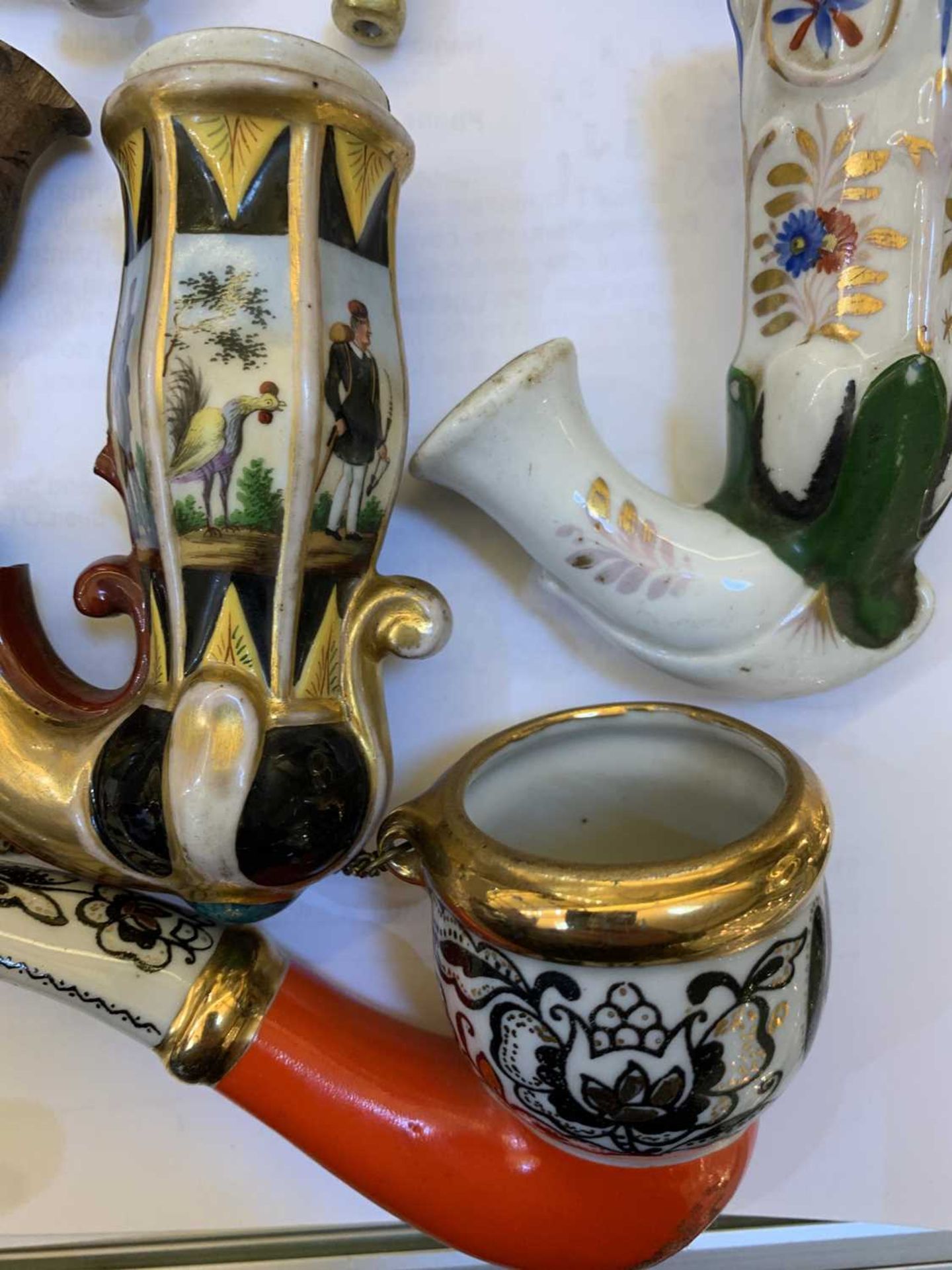 Twenty German porcelain pipe bowls, - Image 24 of 46