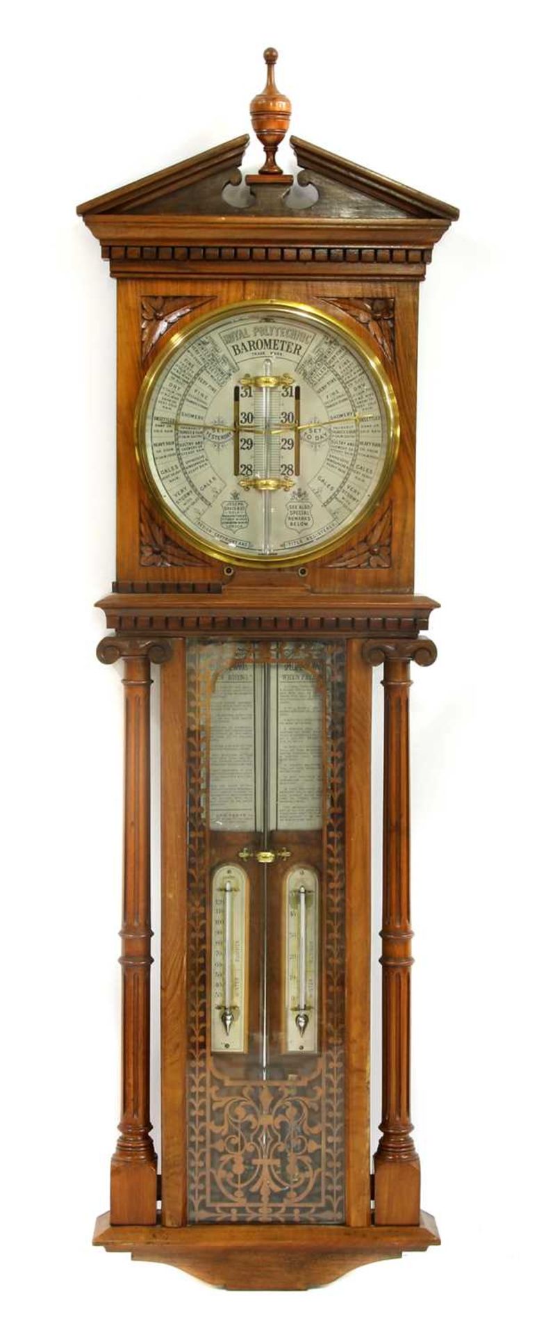 A 'Royal Polytechnic' barometer by Joseph Davis & Co, London,