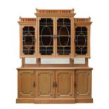 A Continental walnut side cabinet,