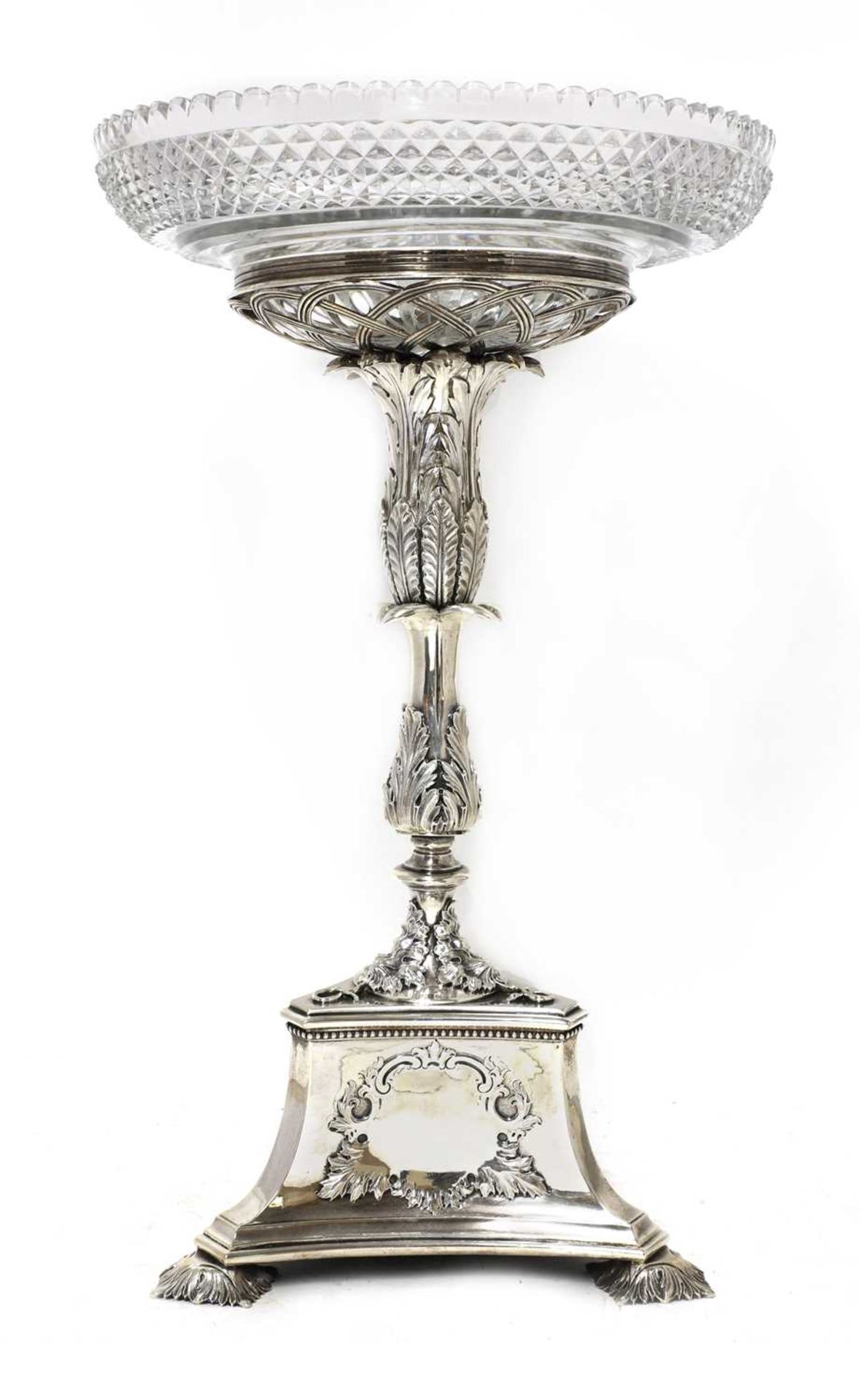 A Victorian silver epergne,