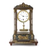 A French four-glass 'pendule jours' torsion clock,