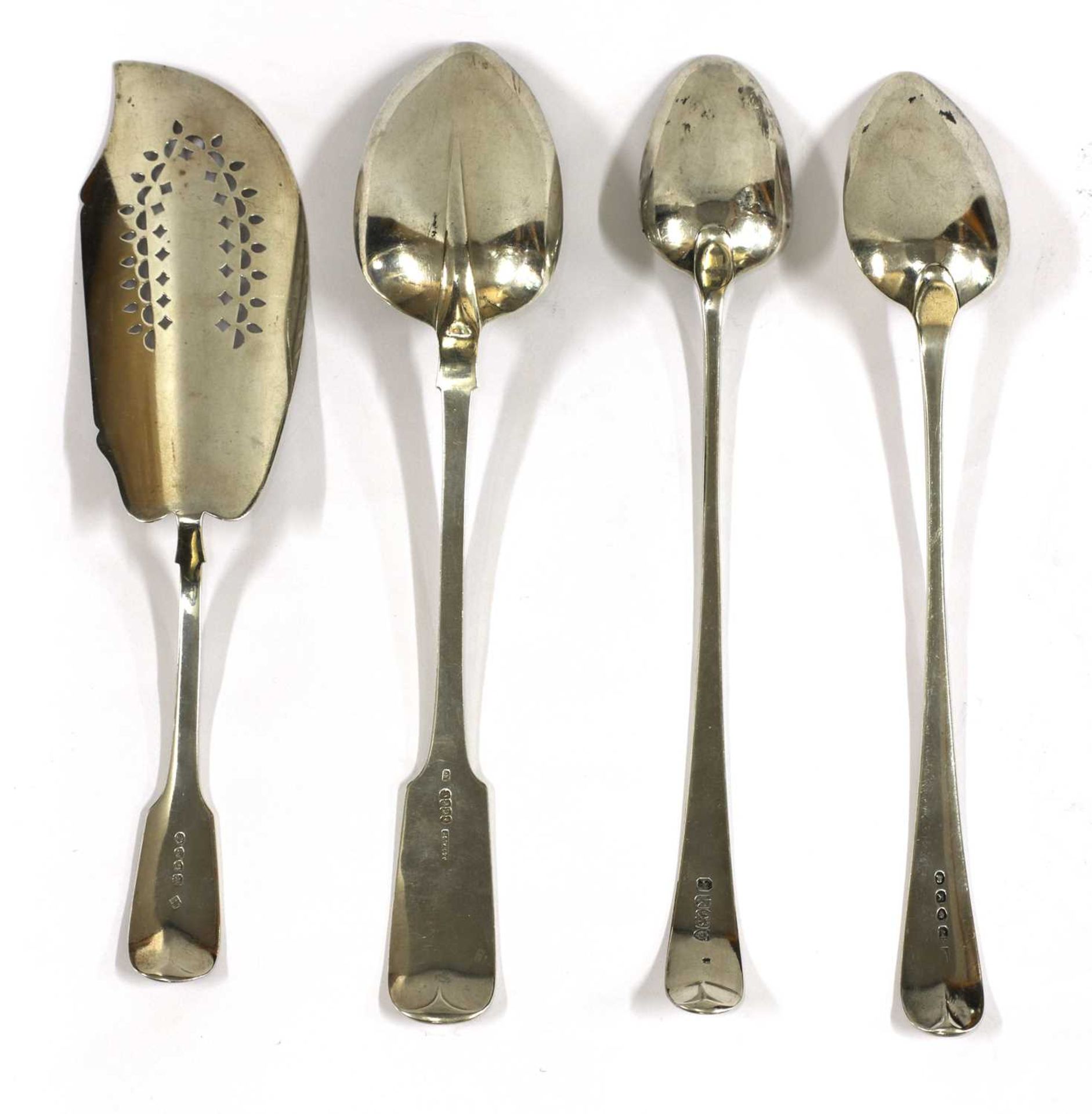 An Irish silver gravy straining spoon, - Bild 4 aus 4