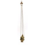 A Gothic brass thurible,