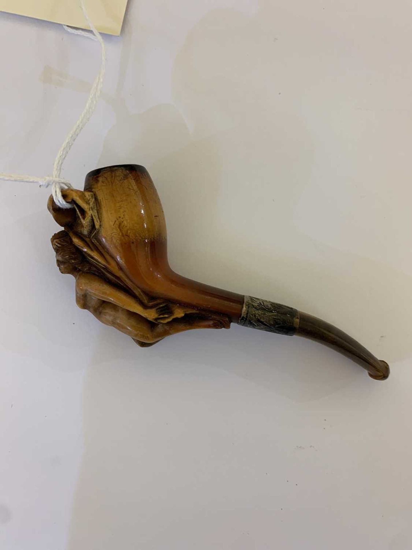 Three erotic meerschaum pipes, - Bild 17 aus 20