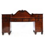 A Victorian mahogany sideboard,