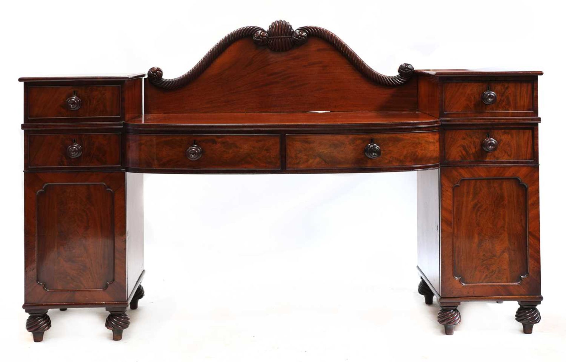 A Victorian mahogany sideboard,