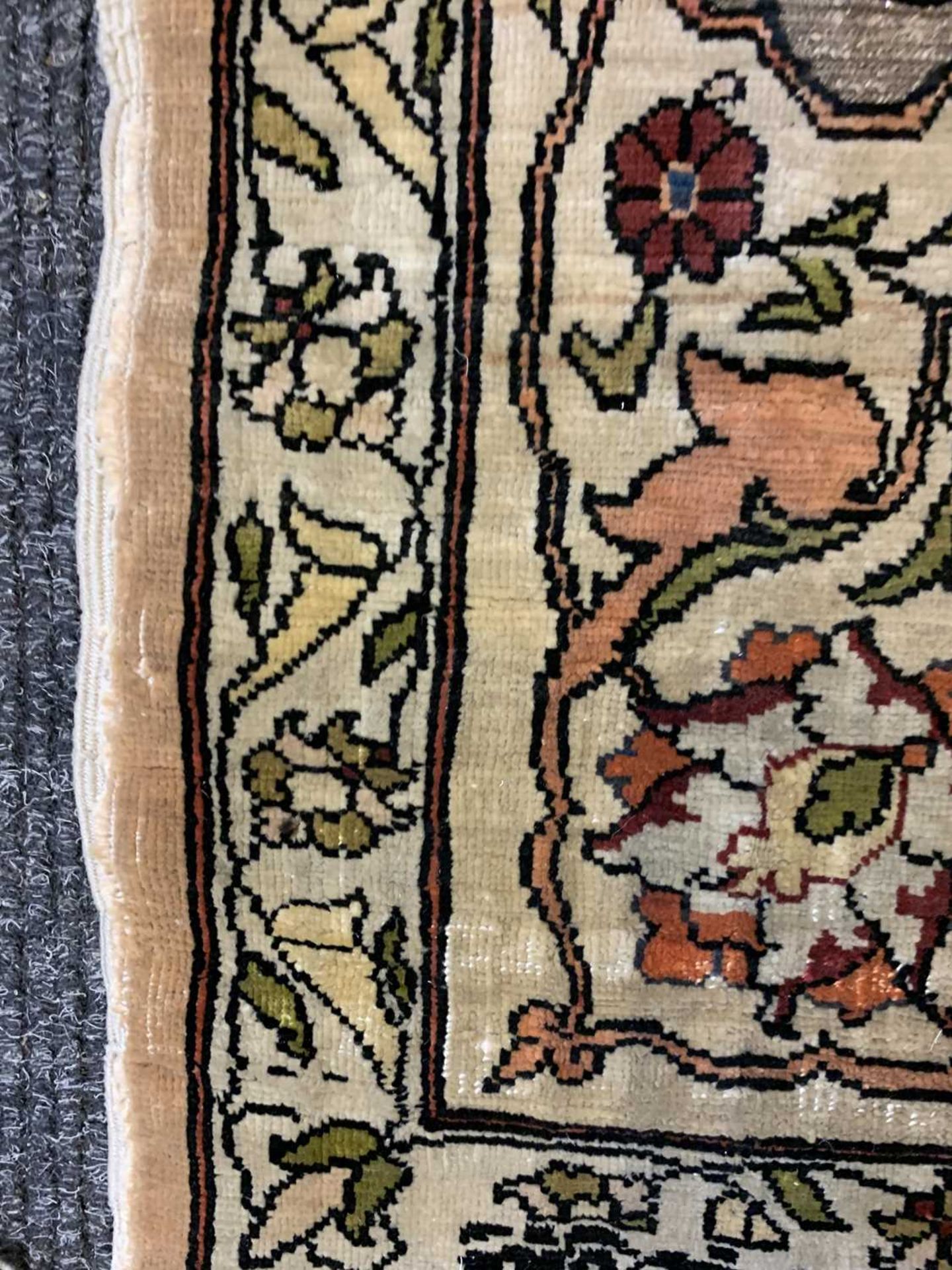 A Turkish silk Hereke rug, - Image 15 of 17