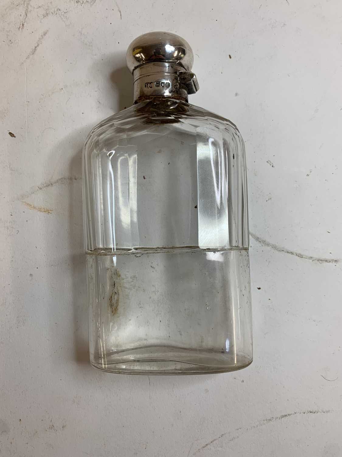 An Edwardian cut-glass and silver-mounted hip flask, - Image 15 of 21