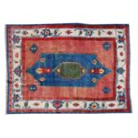 An Anatolian carpet of Serapi design,