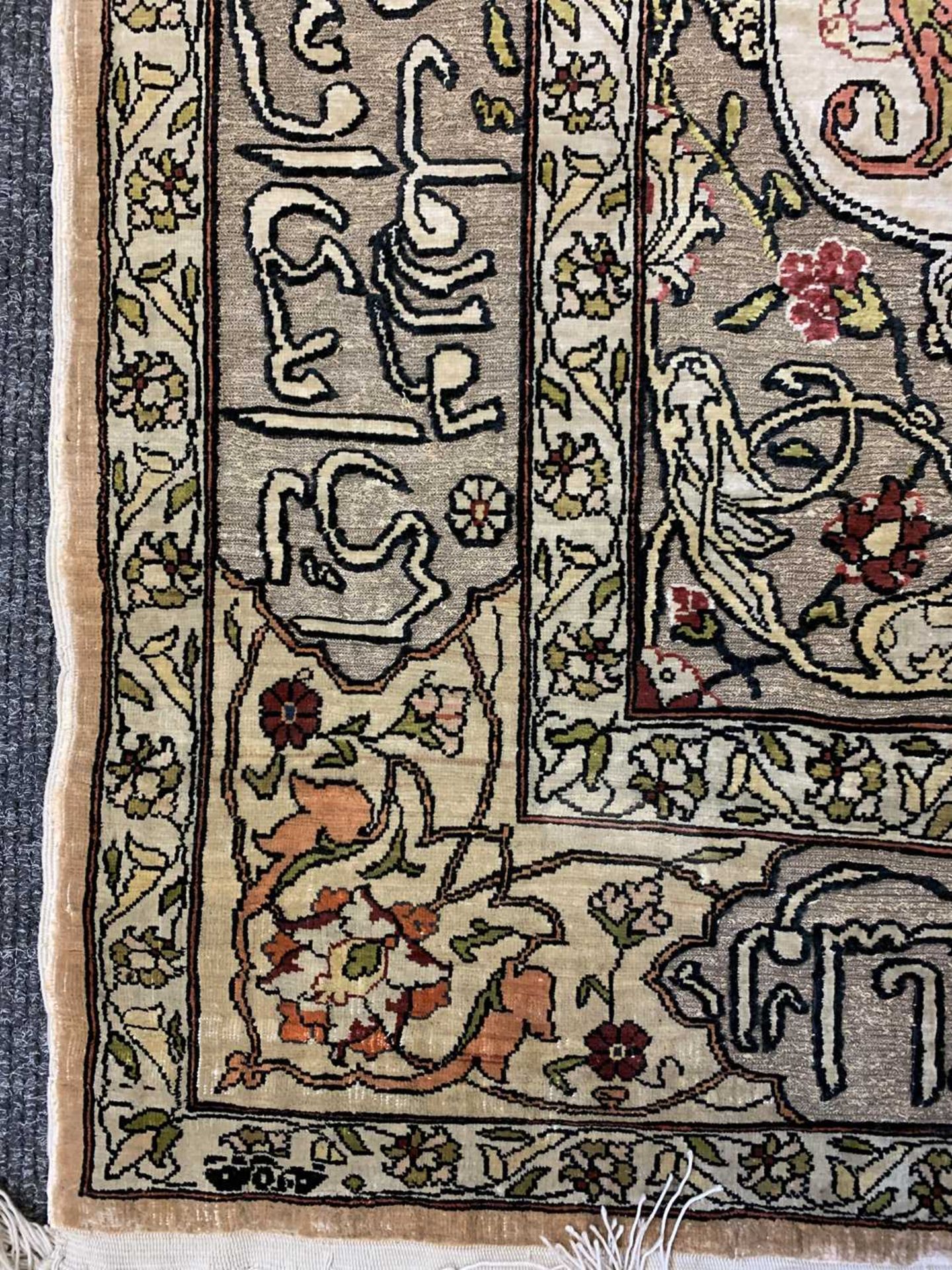 A Turkish silk Hereke rug, - Image 14 of 17