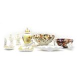A collection of Continental porcelain,
