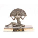 A French Art Deco spelter figure