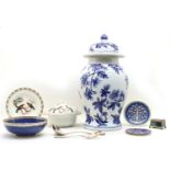 A collection of decorative Persian inspired ceramics,