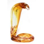 A Murano glass model of a cobra