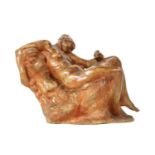 Italian school, after Michalangelo, a sculpture of a reclining maiden,
