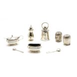 Silver items including a 'weight' pepper grinder by Jane Brownett,