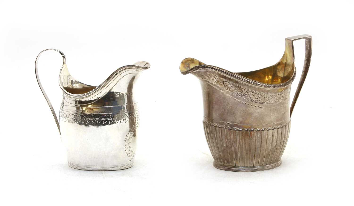 A George III silver cream jug,