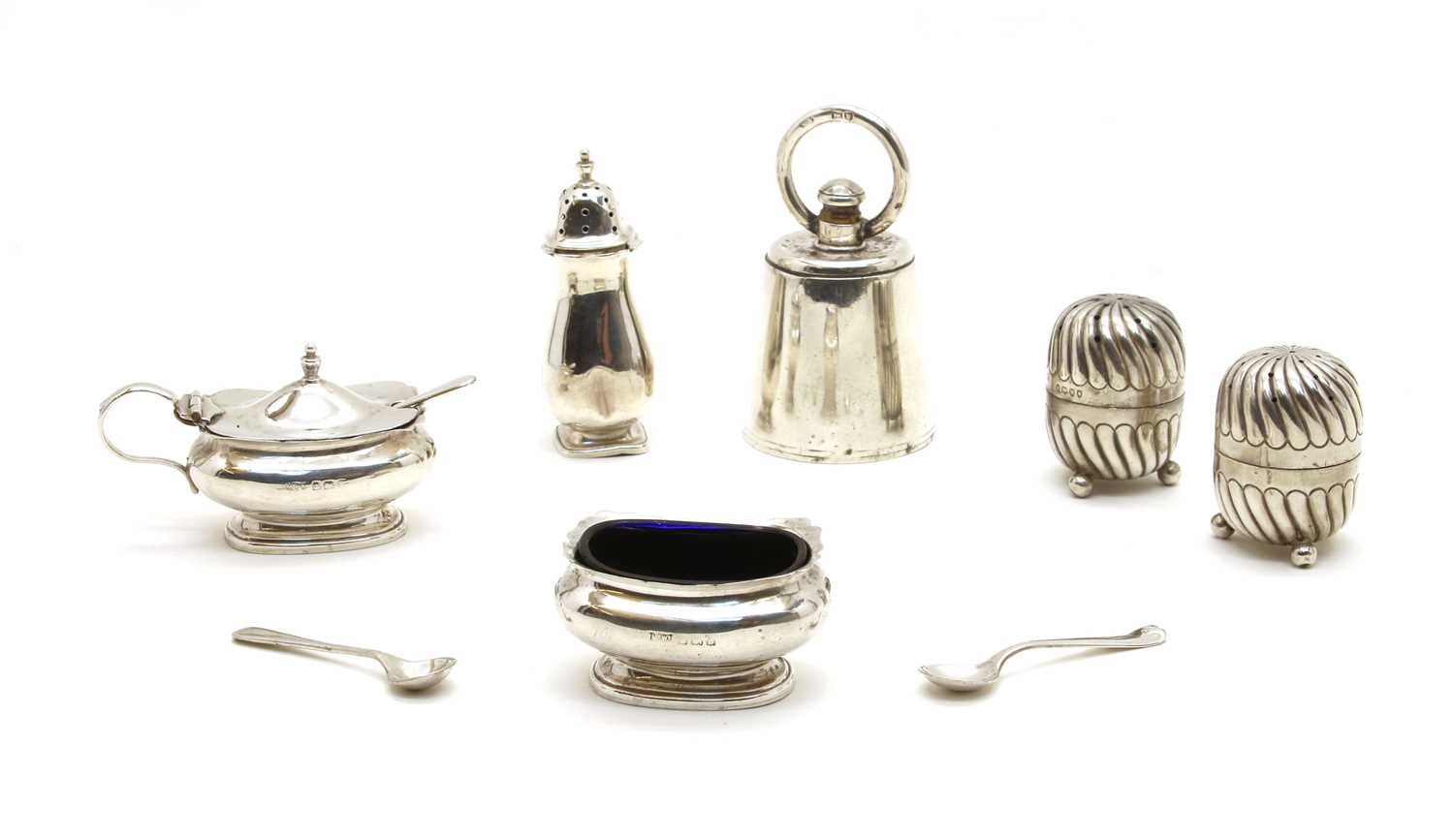Silver items including a 'weight' pepper grinder by Jane Brownett, - Image 2 of 2